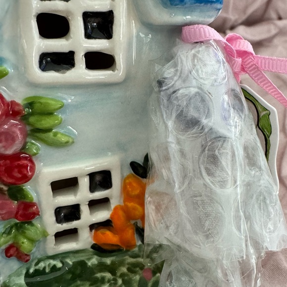 BLUESKY CLAYWORKS “THE NEST”TEALIGHT HOLDER HOUSE,BIRDS, FLOWERS GARDEN NEW - Picture 6 of 11